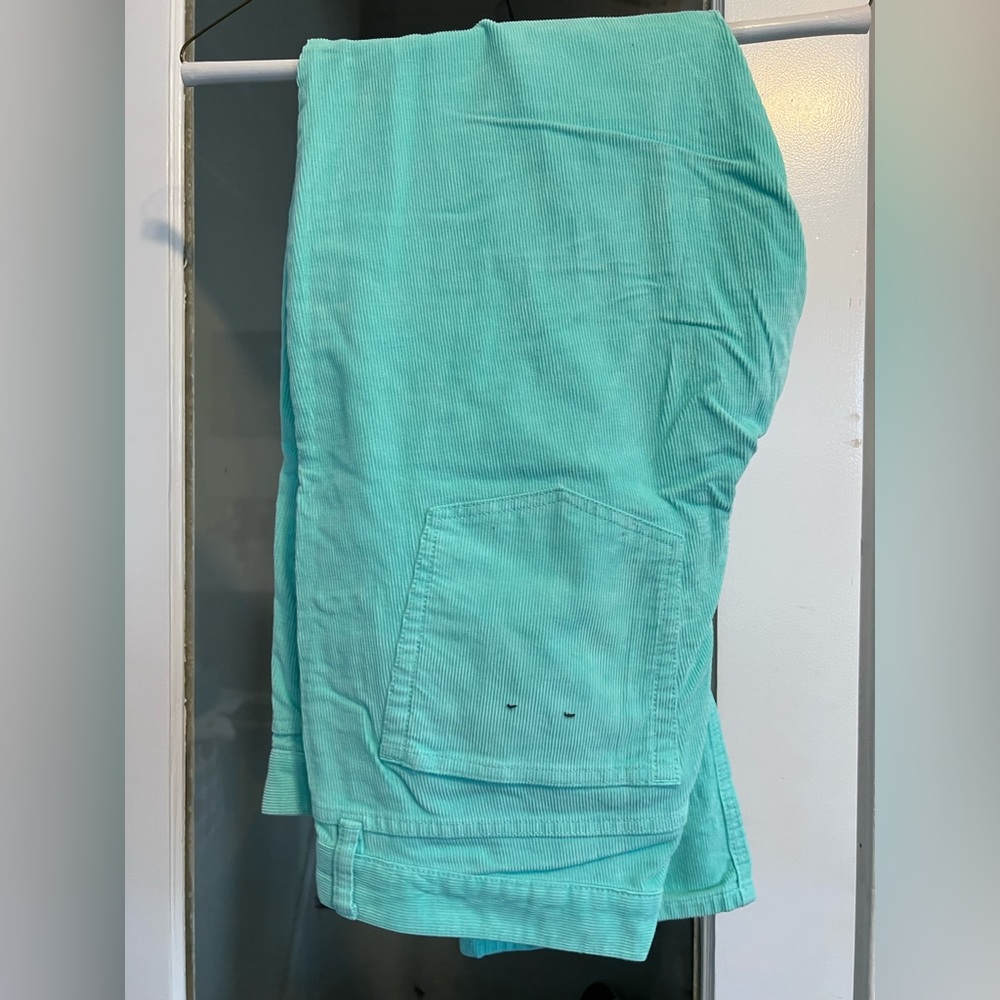 J. Crew Women's Straight Leg matchstick cordoroy jeans in Aqua